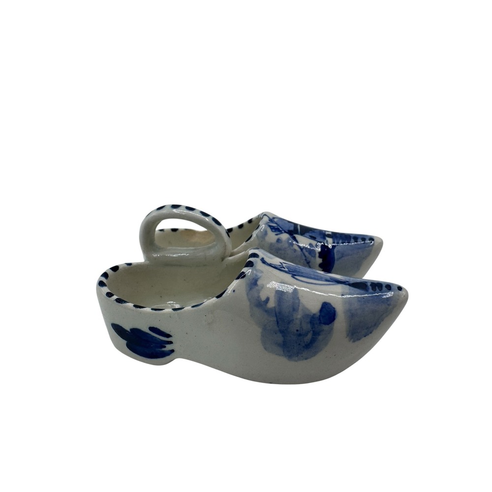 Delfts Small Blue White Clog Shoes Figurine Dutchβ Windmill Decor Miniature